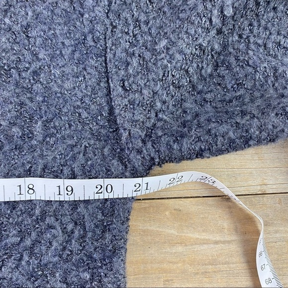 Workshop Andrea Jovine soft charcoal gray scoop neck boucle sweater, M - Picture 10 of 14